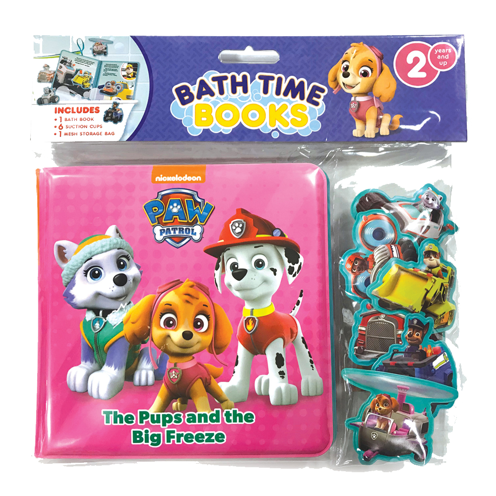 NICK PAW PATROL GIRLS BATH TIME BOOKS (EVA bag)