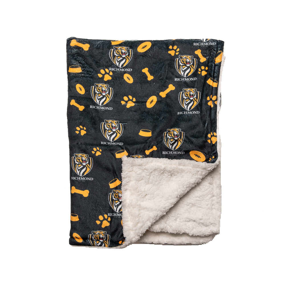 Richmond Tigers AFL Dog Blanket