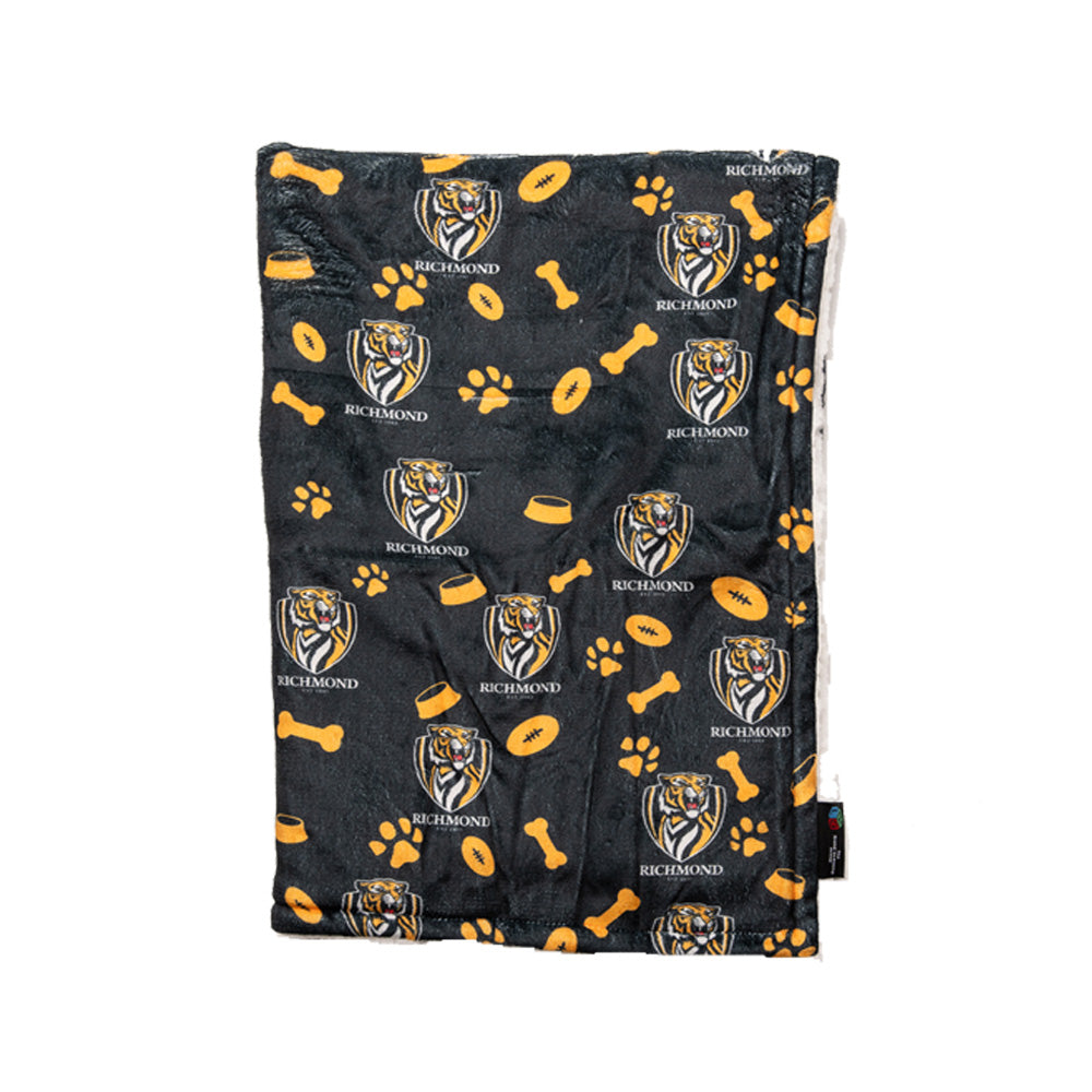 Richmond Tigers AFL Dog Blanket