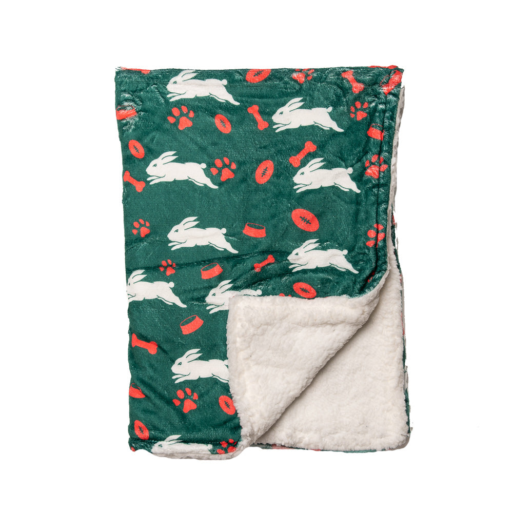 South Sydney Rabbitohs NRL Dog Blanket