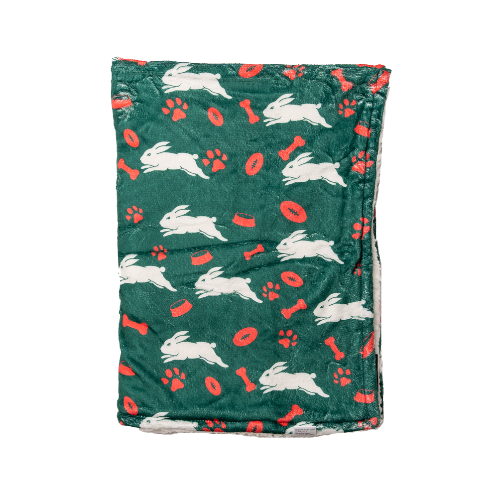 South Sydney Rabbitohs NRL Dog Blanket