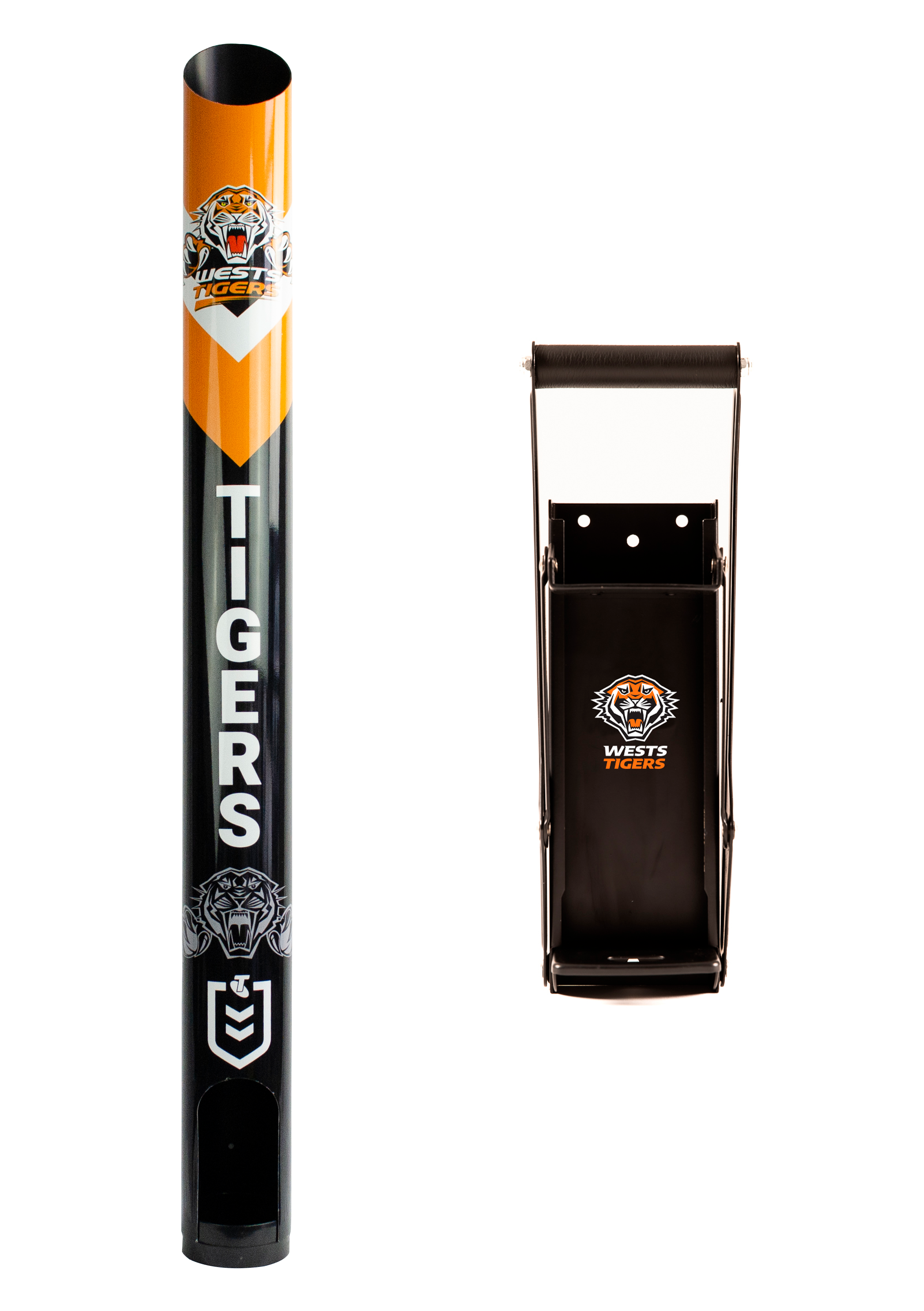 Wests Tigers NRL Dispenser + Can Crusher Combo