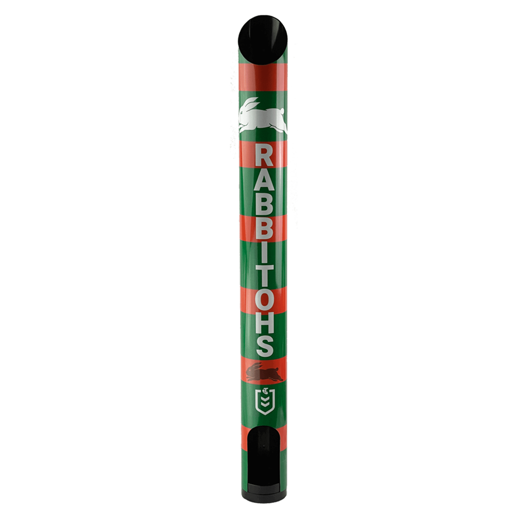 PERSONALISED SOUTH SYDNEY RABBITOHS NRL STUBBY HOLDER DISPENSER