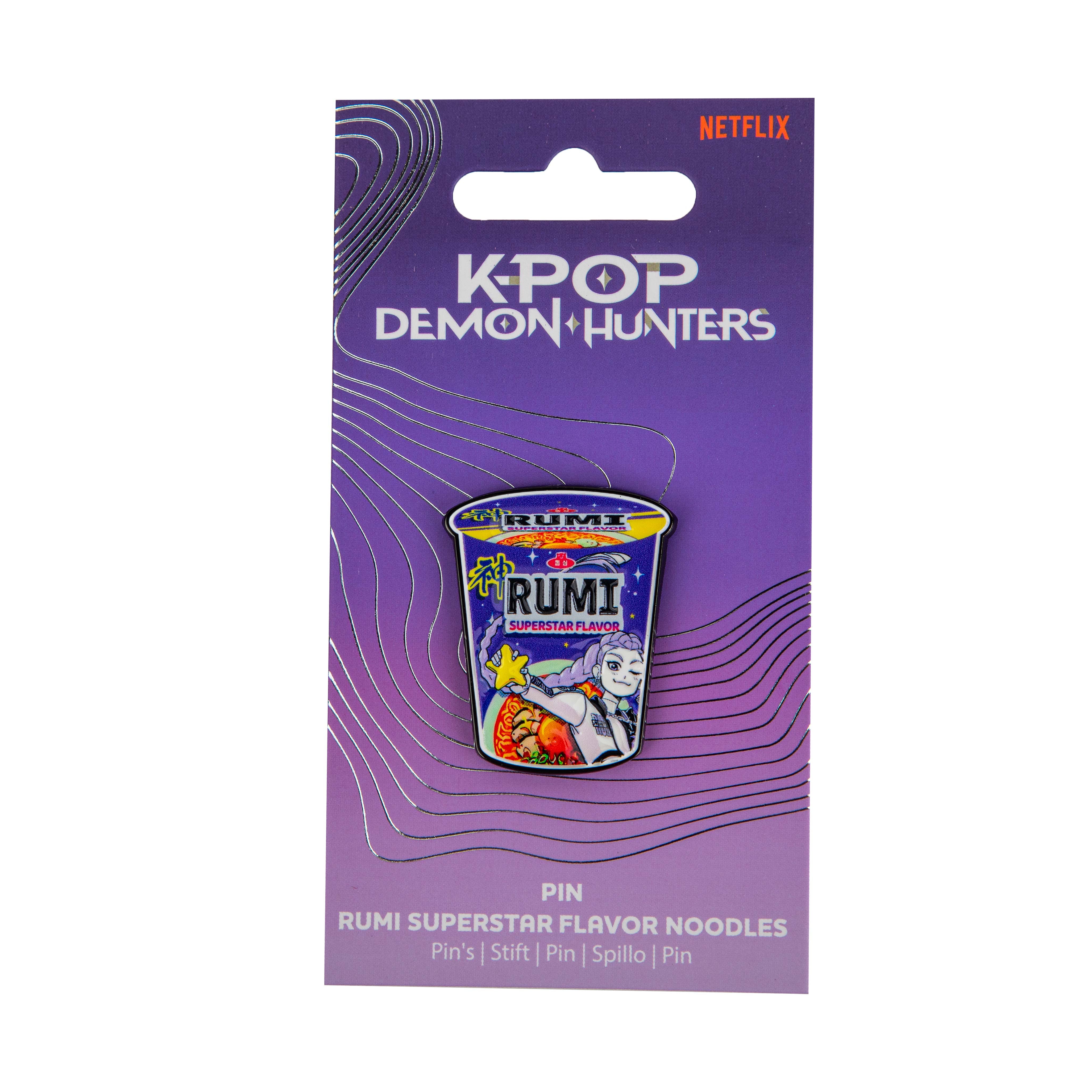 K-Pop Demon Hunters Rumi Superstar Flavour Noddles Pin