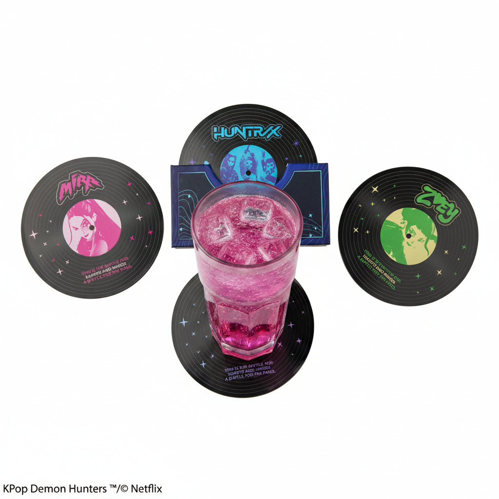 K-Pop Demon Hunters 4 Coasters Set