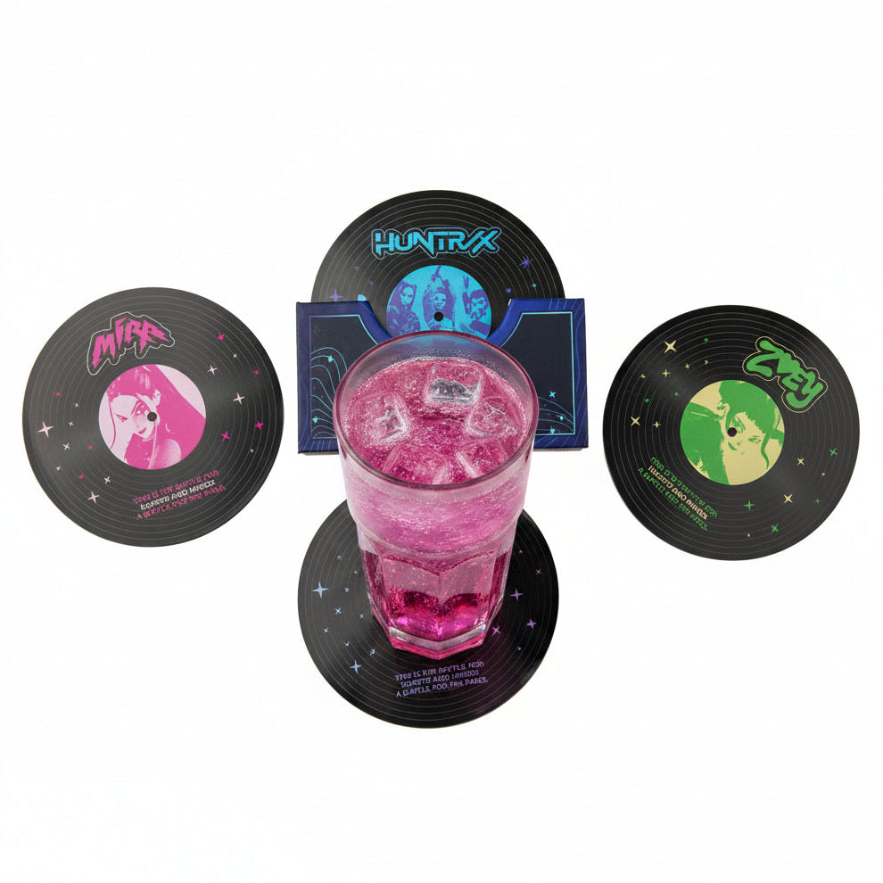 K-Pop Demon Hunters 4 Coasters Set