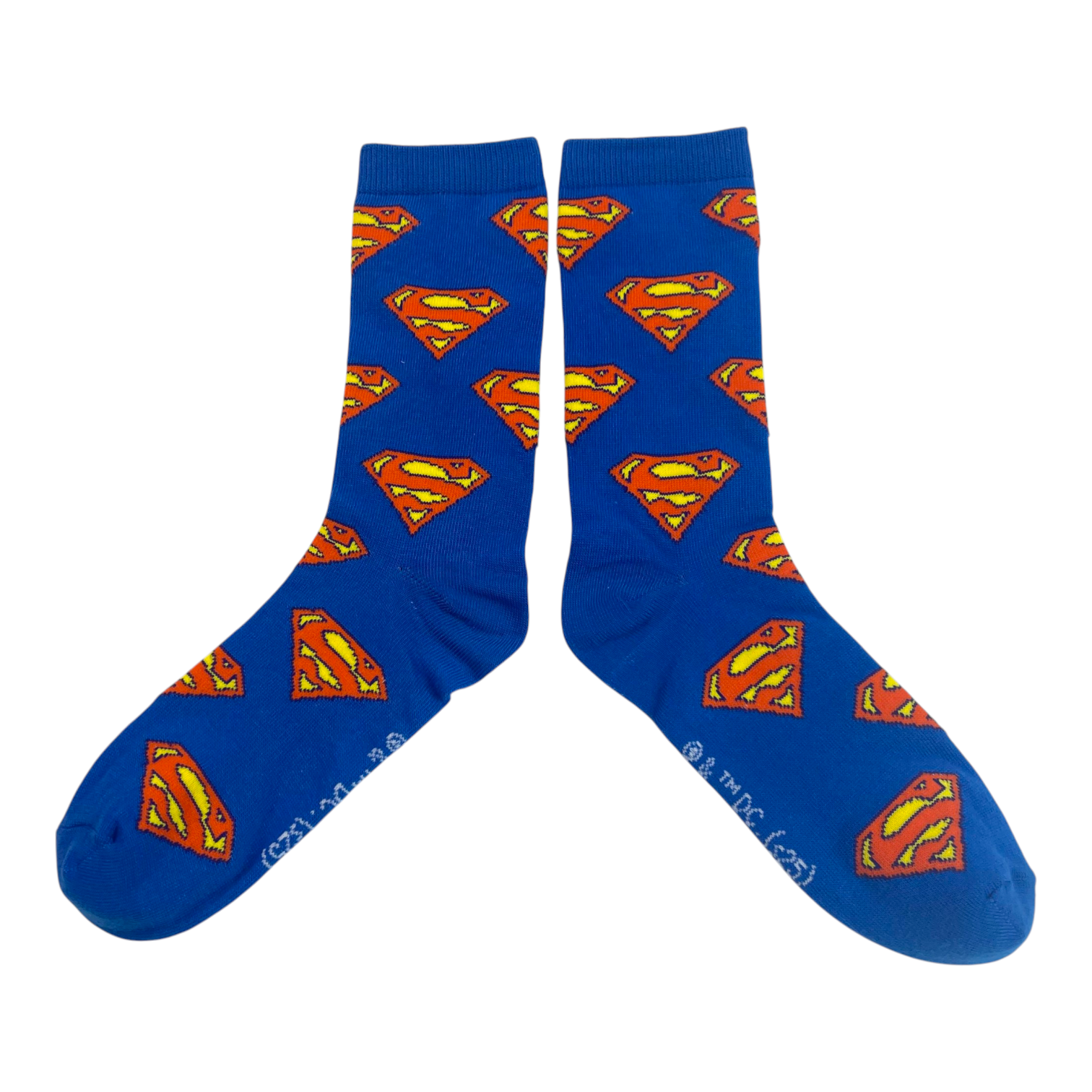 Superman Crew Kids Socks 4 Pack Asst. Size 13-3