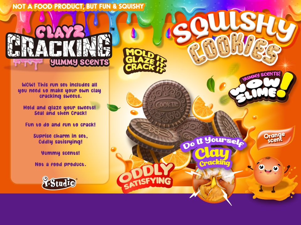 Squish Slime Crack Me Up Cookies