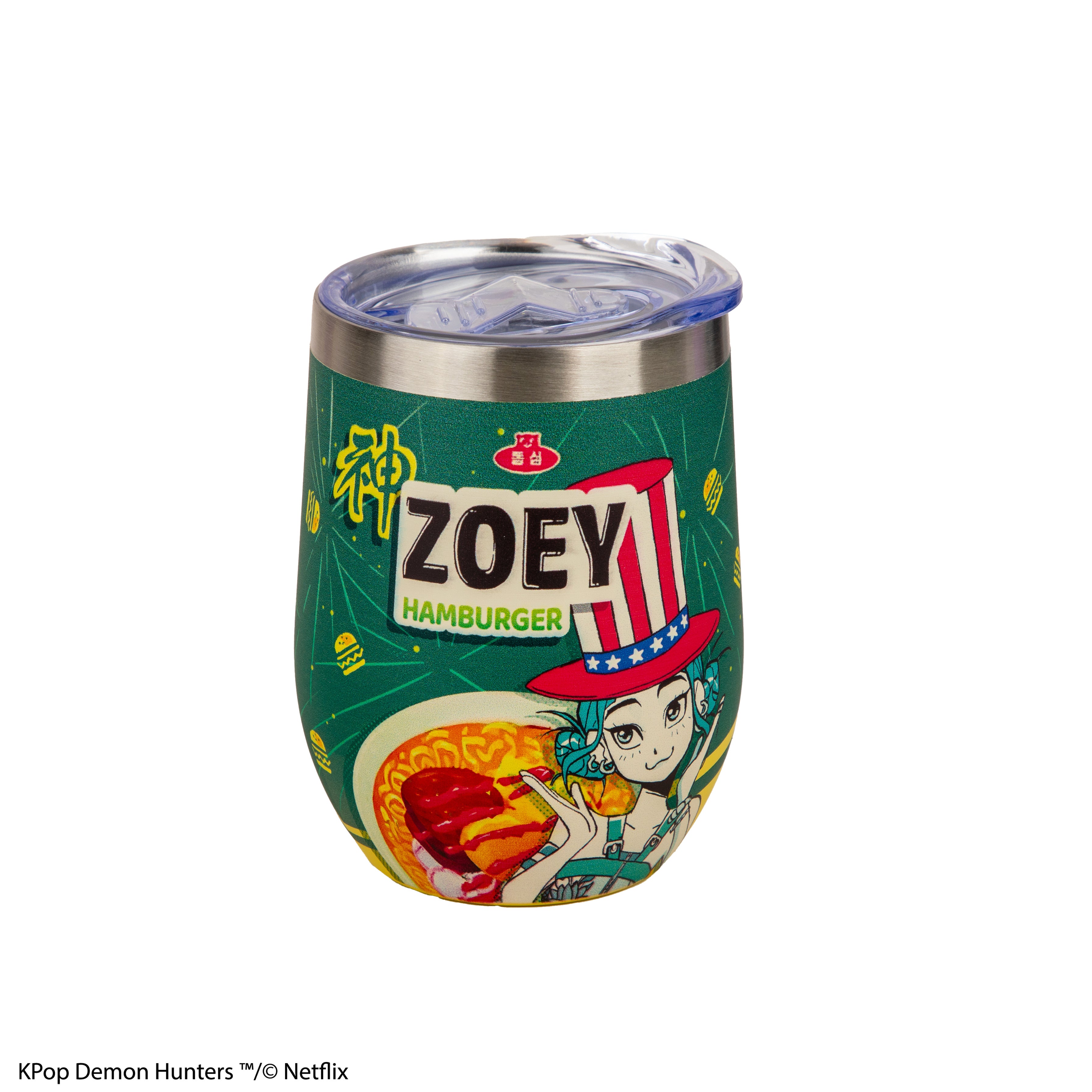 K-Pop Demon Hunters Zoey Hamburger Travel Mug