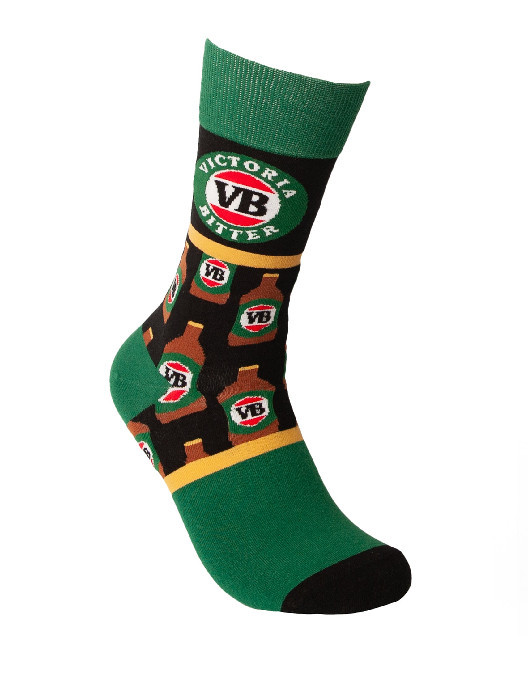 VB HARD EARNED THIRST ORGANIC COTTON SOCK - BLACK - M/L