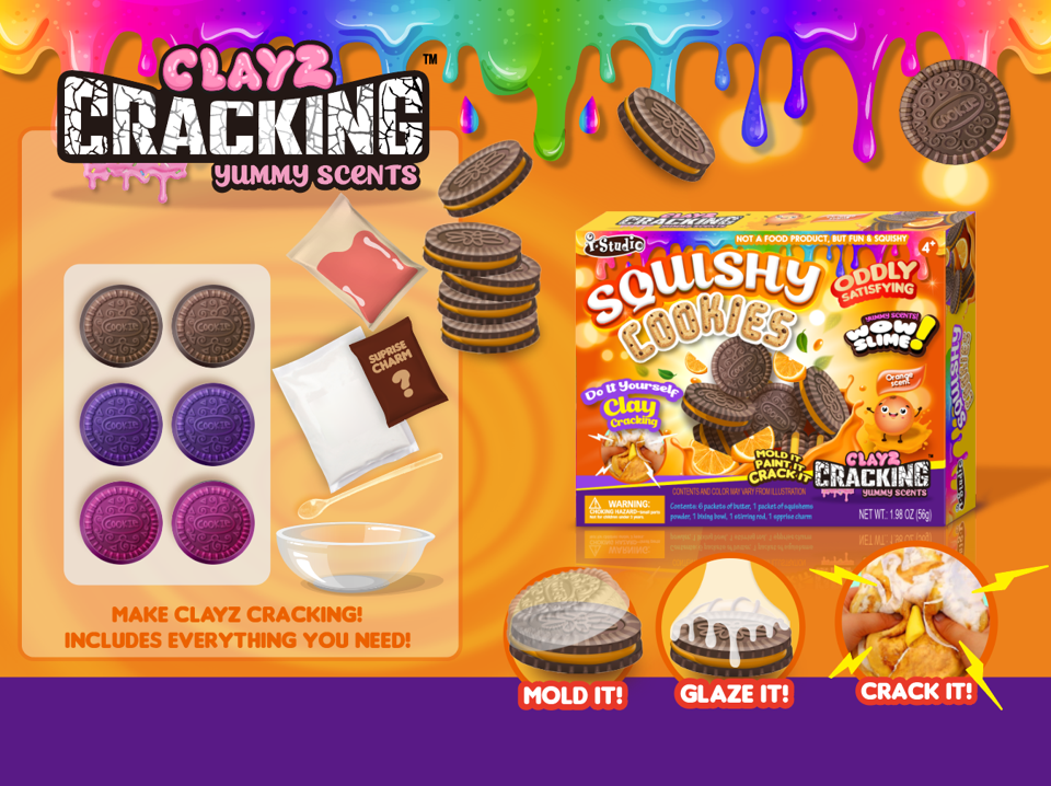 Squish Slime Crack Me Up Cookies