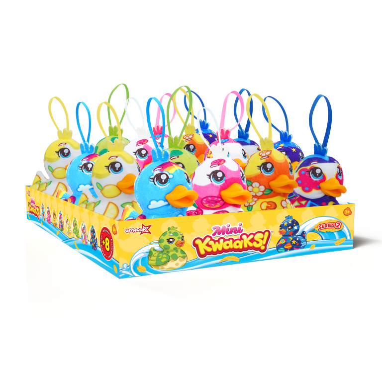 KWAAKS 10cm Mini Plush CDU - 16 ASST