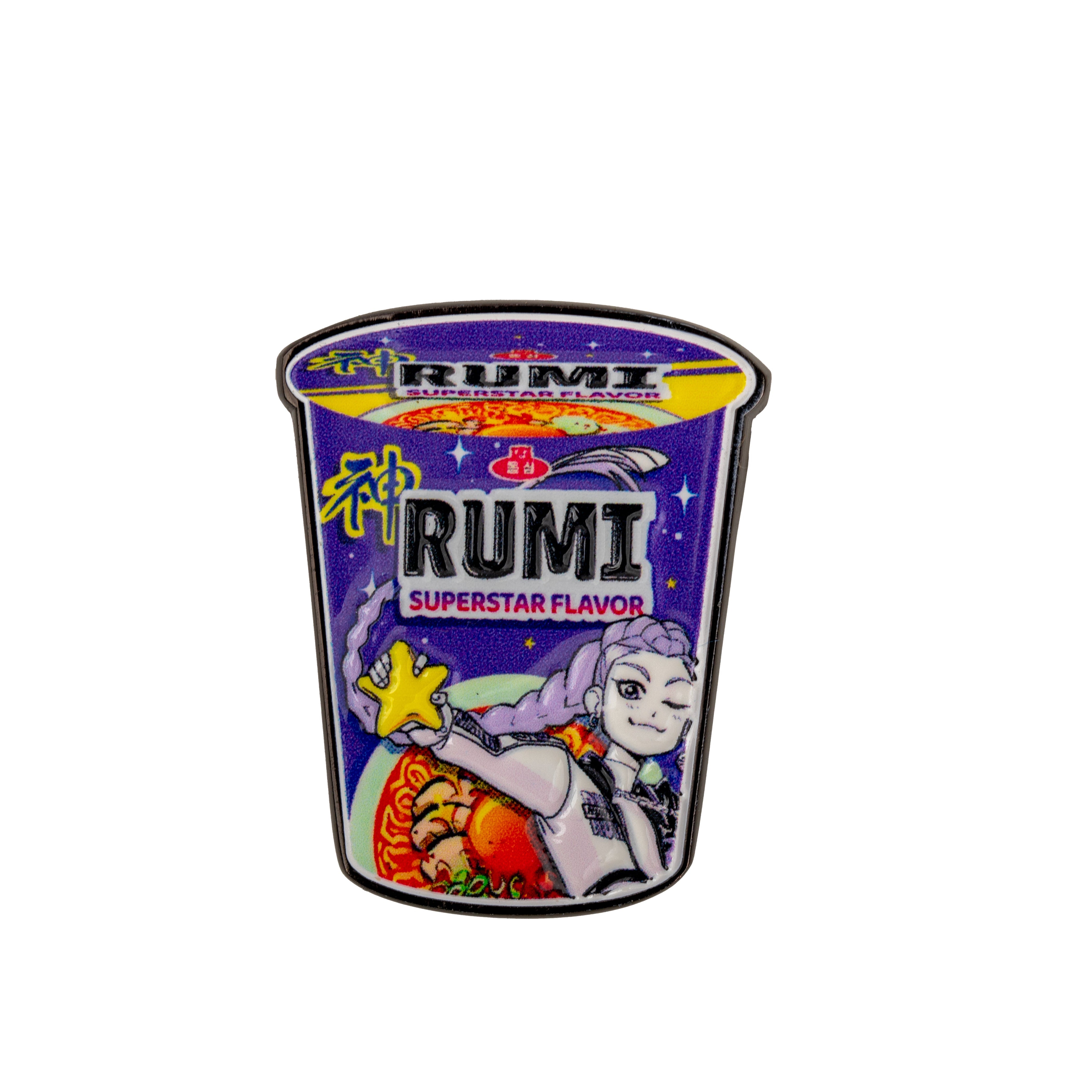 K-Pop Demon Hunters Rumi Superstar Flavour Noddles Pin