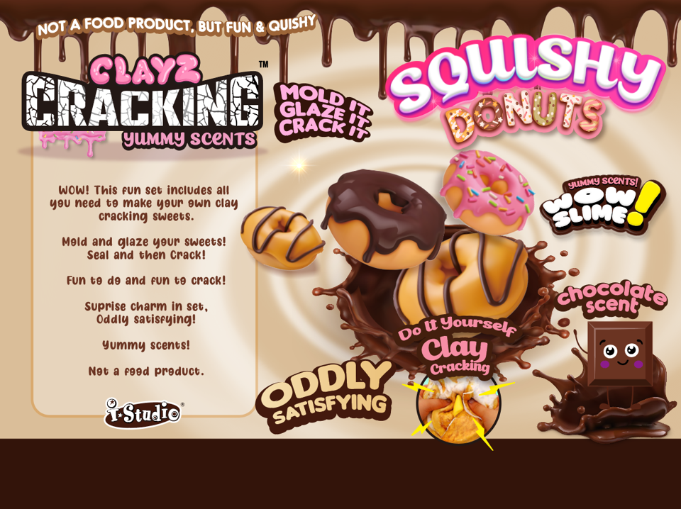 SQUISH SLIME Crack Me Up Donuts