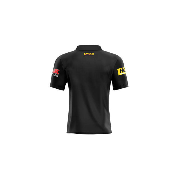Penrith Panthers Youth Black Media Polo 23