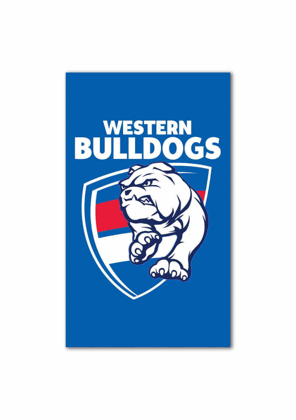 WESTERN BULLDOGS AFL SUPPORTER FLAG_WESTERN BULLDOGS_STUBBY CLUB