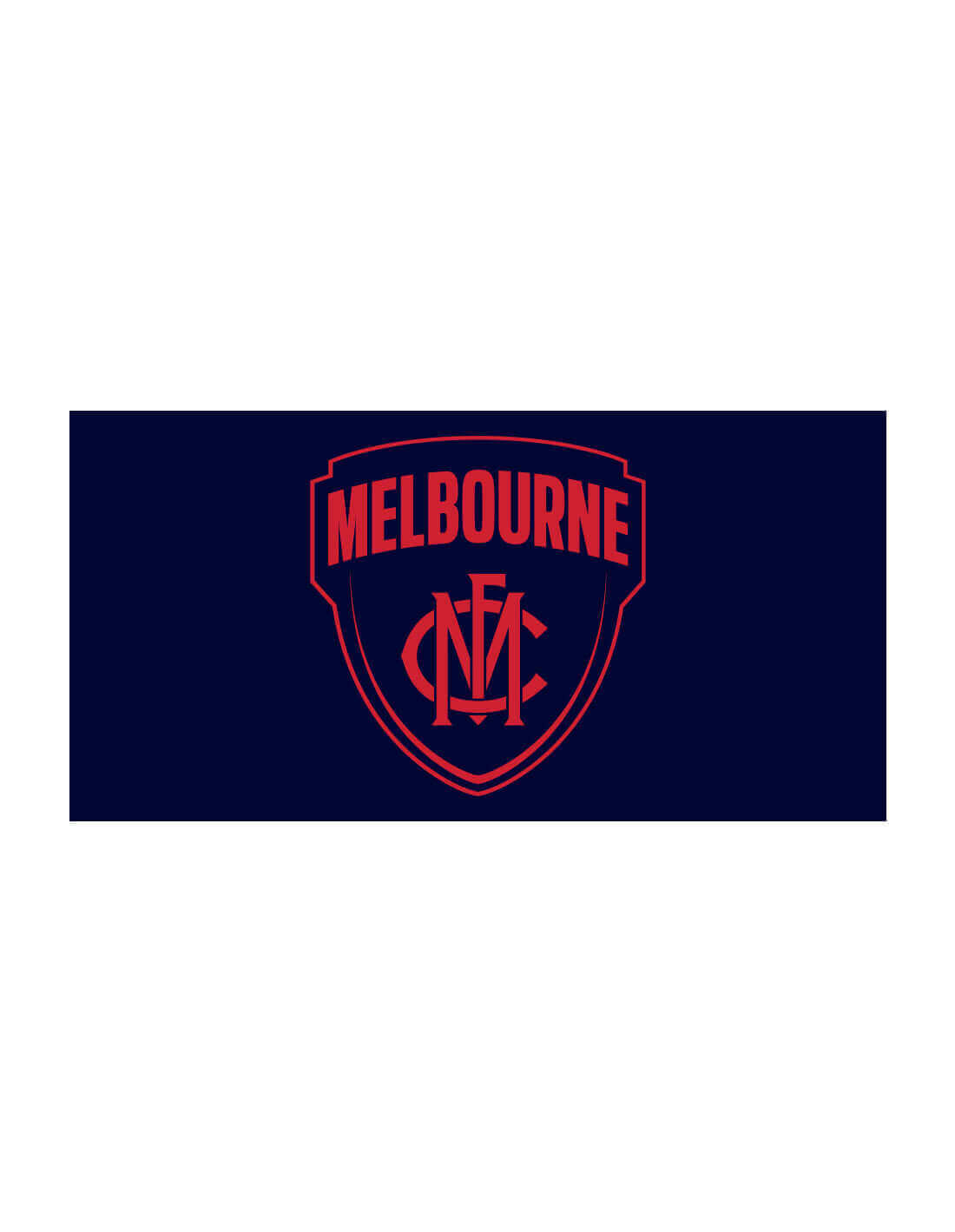 MELBOURNE DEMONS AFL LOGO POLE FLAG_MELBOURNE DEMONS_STUBBY CLUB