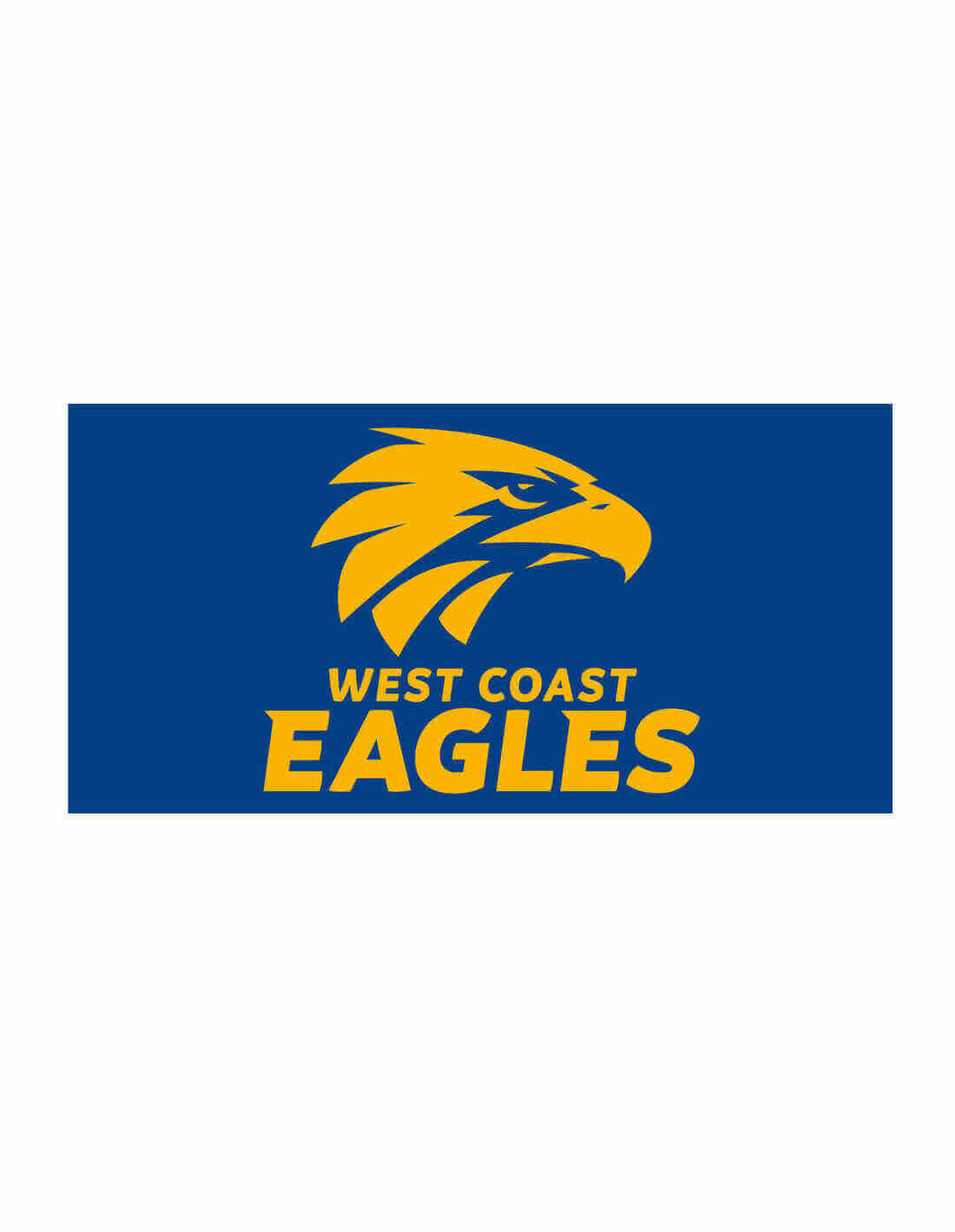 WEST COAST EAGLES AFL POLE FLAG_WEST COAST EAGLES_STUBBY CLUN