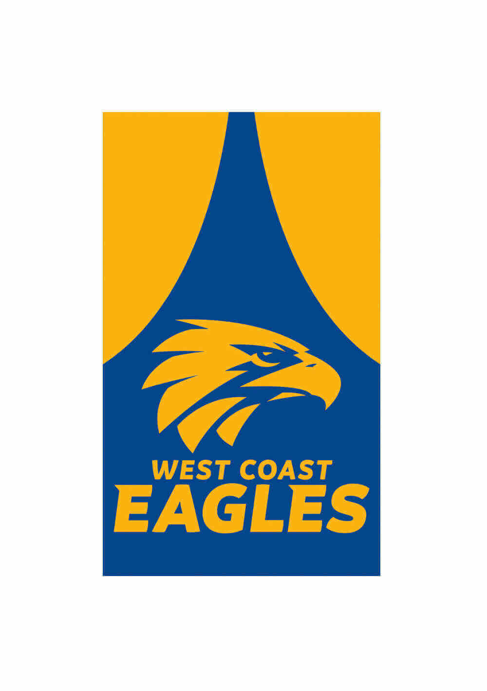 WEST COAST EAGLES AFL SUPPORTER FLAG_WEST COAST EAGLES_STUBBY CLUN