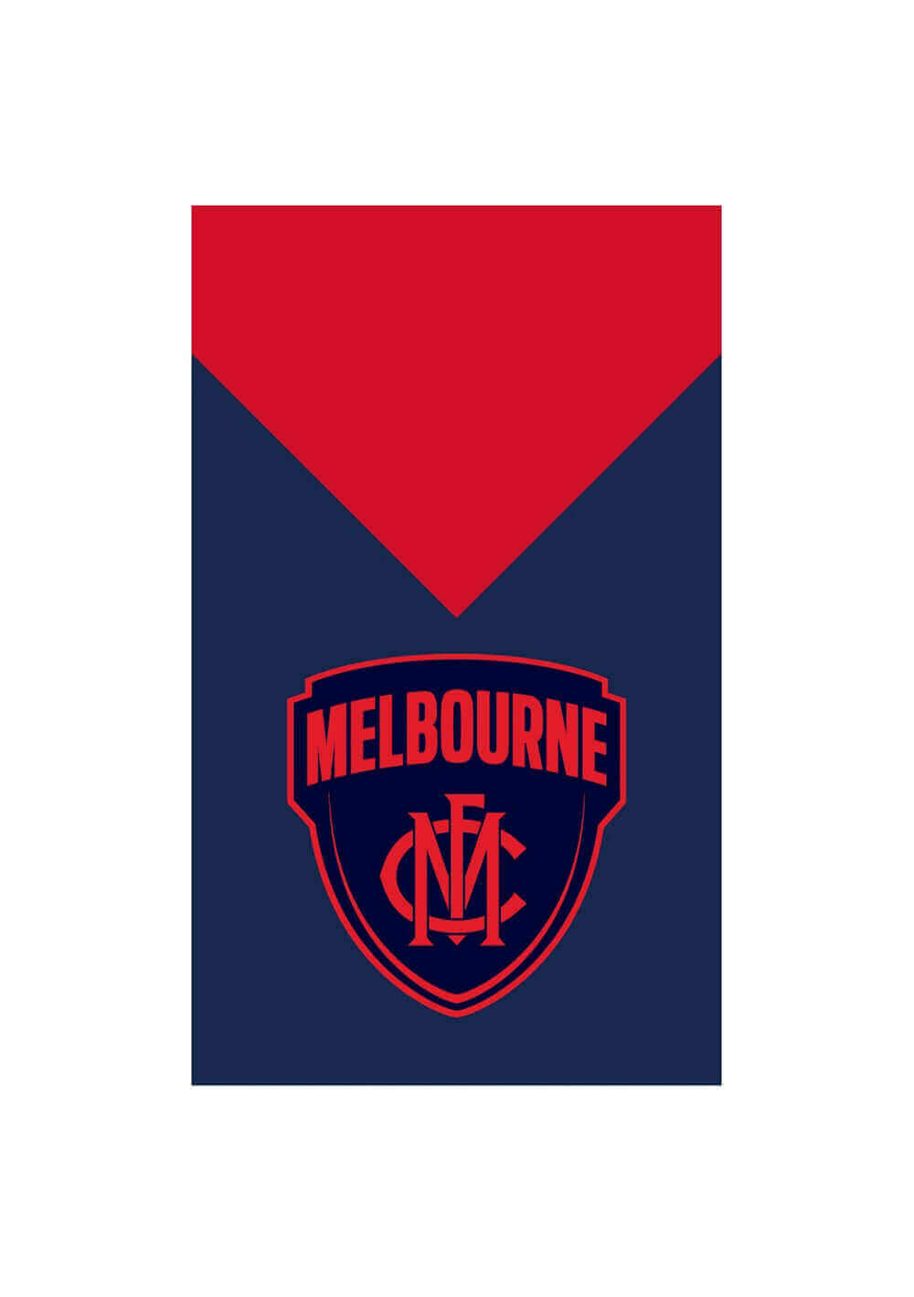 MELBOURNE DEMONS AFL SUPPORTER FLAG_MELBOURNE DEMONS_STUBBY CLUB