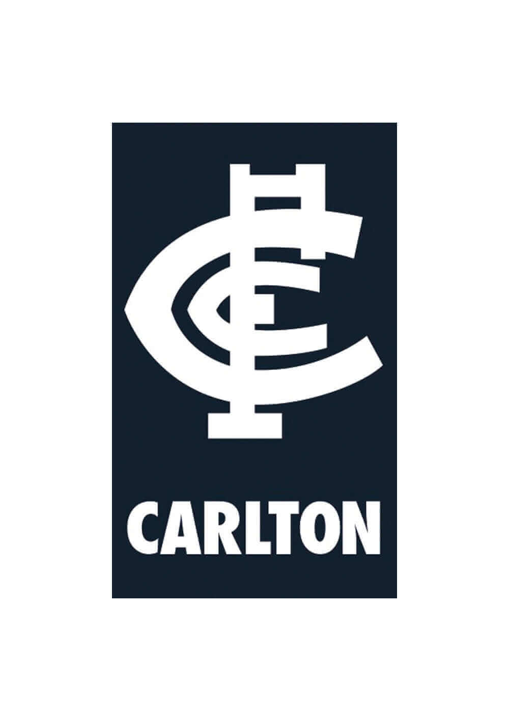 CARLTON BLUES AFL SUPPORTER FLAG_CARLTON BLUES_ STUBBY CLUB
