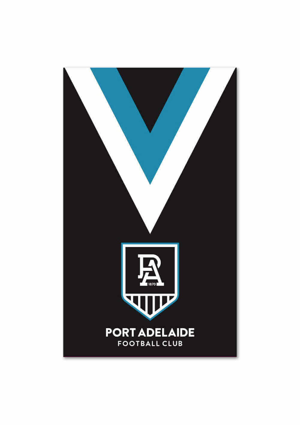 PORT ADELAIDE POWER AFL SUPPORTER FLAG_PORT ADELAIDE POWER_STUBBY CLUB