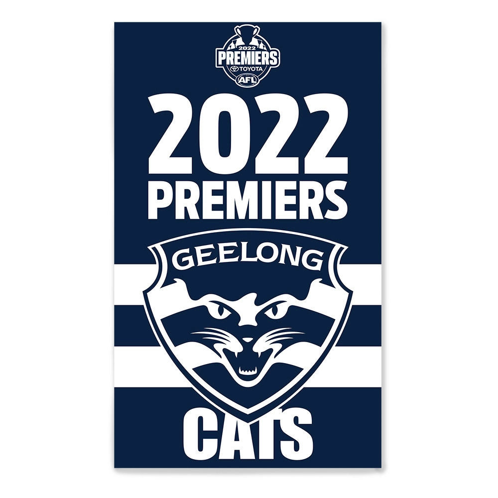 Geelong Cats Premiers Supporter Flag