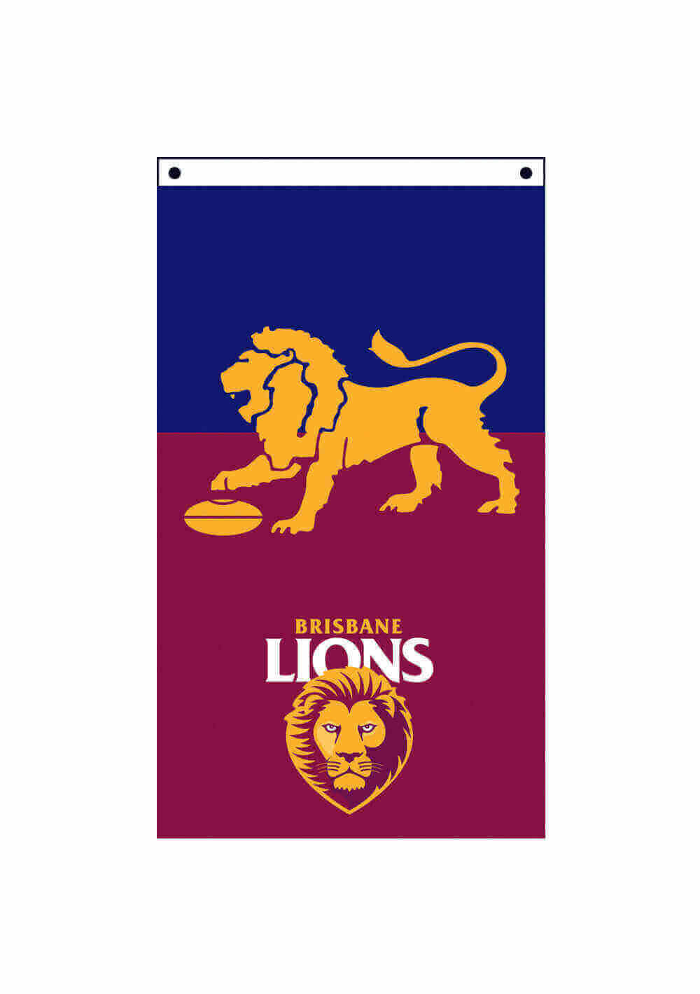 BRISBANE LIONS SUPPORTER FLAG_BRISBANE LIONS_ STUBBY CLUB