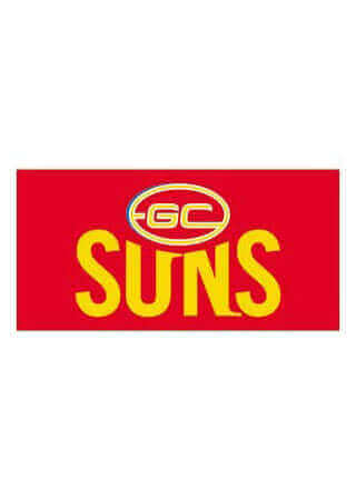 GOLD COAST SUNS AFL PLOE FLAG_GOLD COAST SUNS_STUBBY CLUB