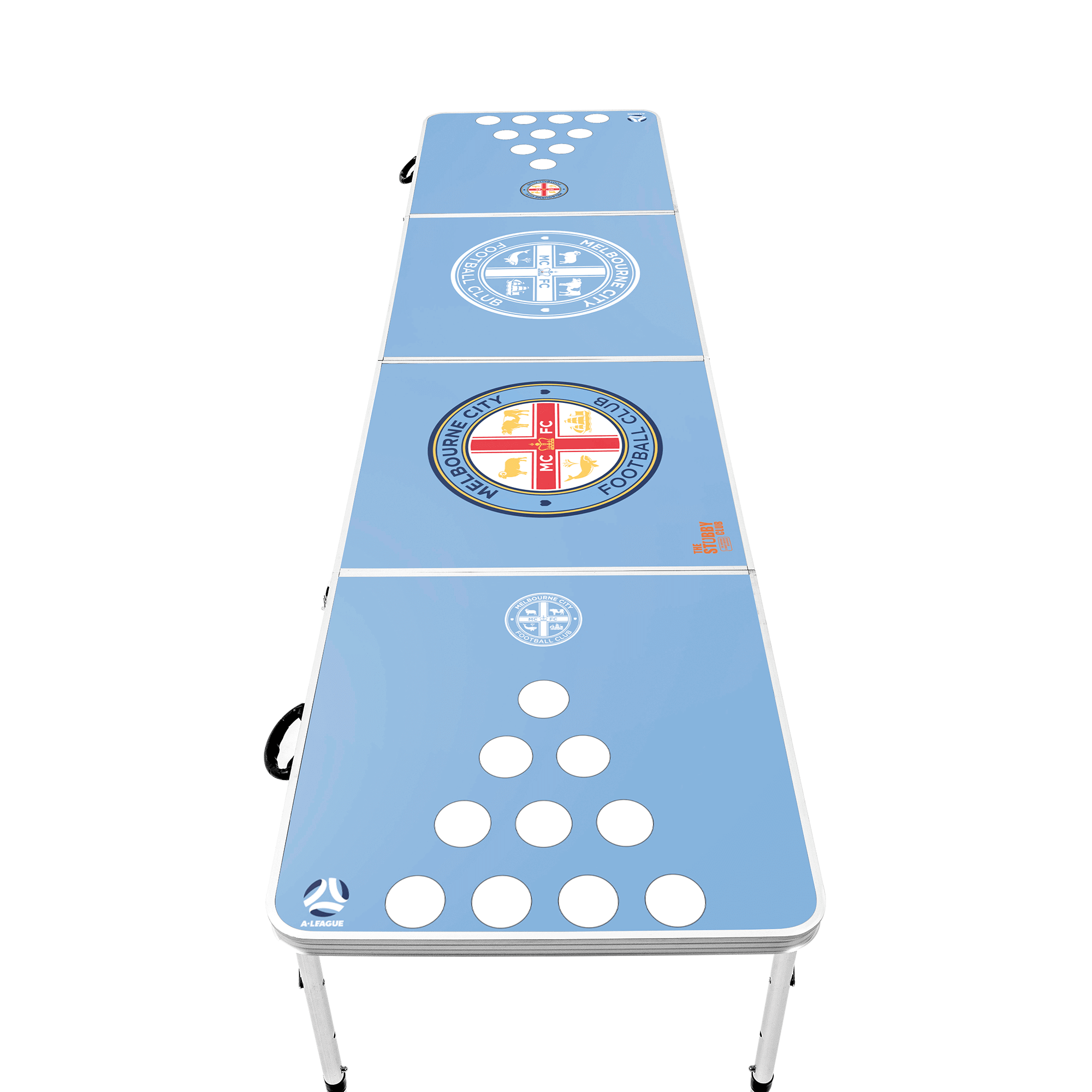A-LEAGUE BEER PONG TABLE_MELBOURNE CITY_STUBBY CLUB