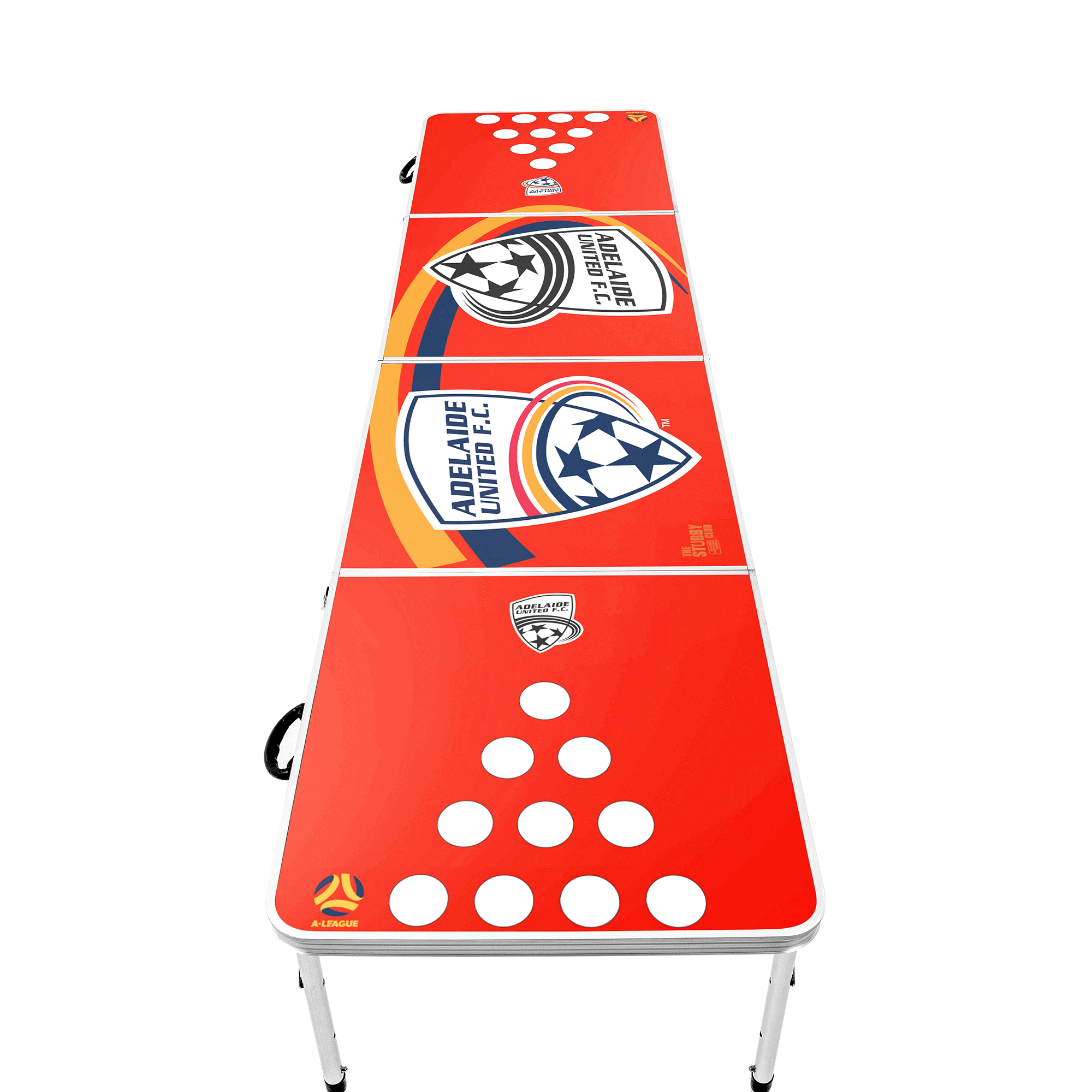 A-LEAGUE BEER PONG TABLE_ADELAIDE UNITED_STUBBY CLUB