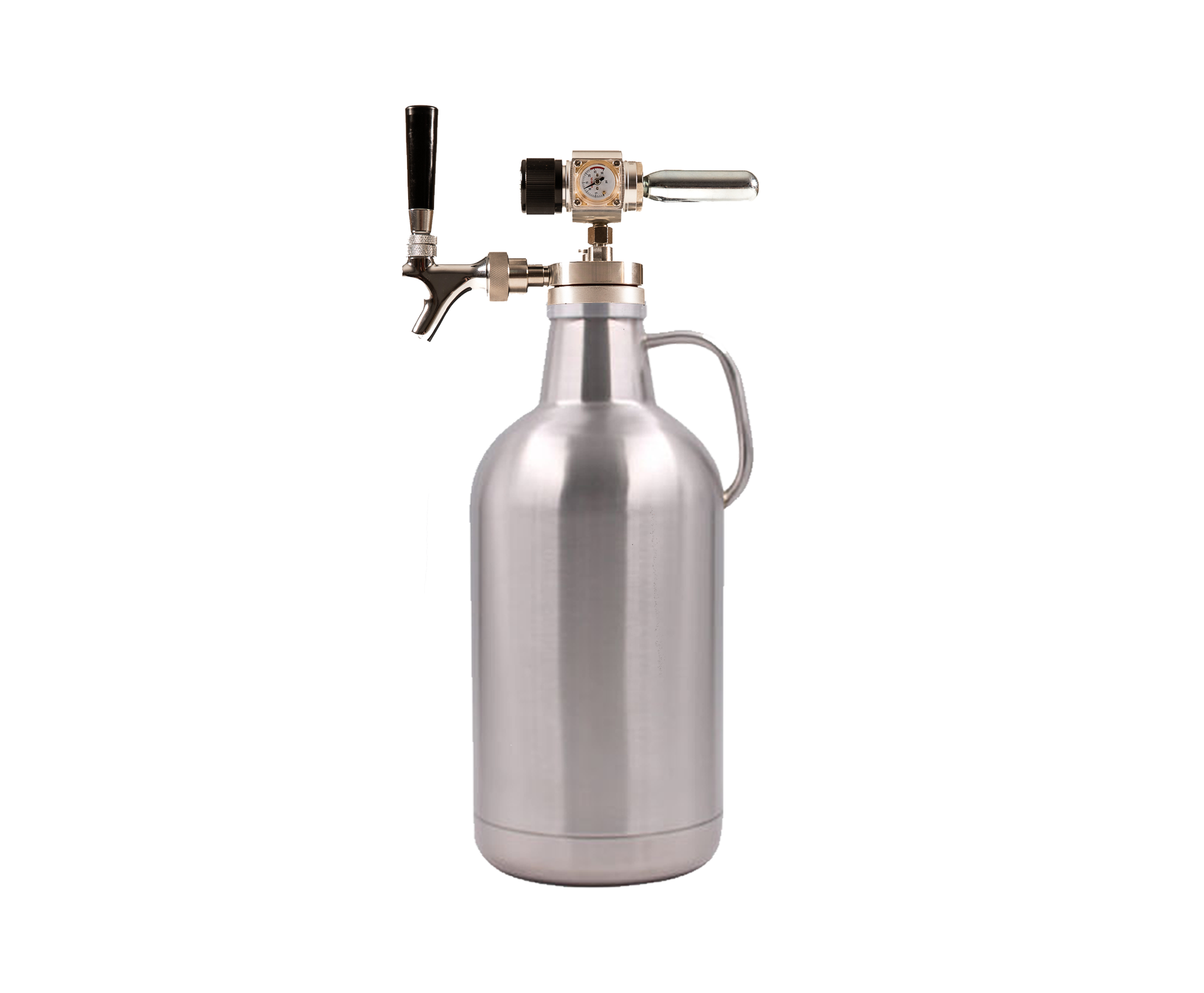 Blank Silver Beer Growler 4L With Tap System