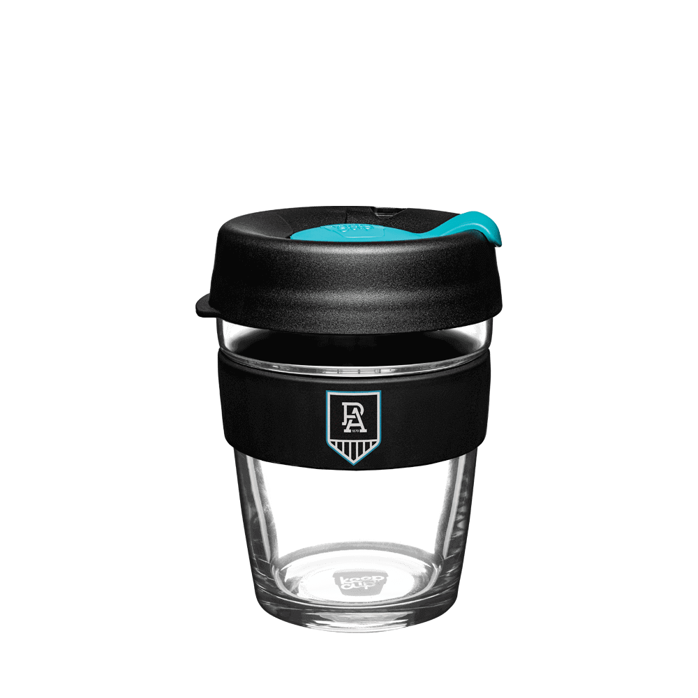 PORT ADELAIDE POWER AFL BREW GLASS KEEPCUP_PORT ADELAIDE POWER_STUBBY CLUB