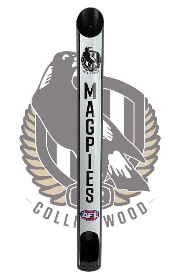 COLLINGWOOD MAGPIES AFL STUBBY HOLDER DISPENSER_COLLINGWOOD MAGPIES_STUBBY CLUB