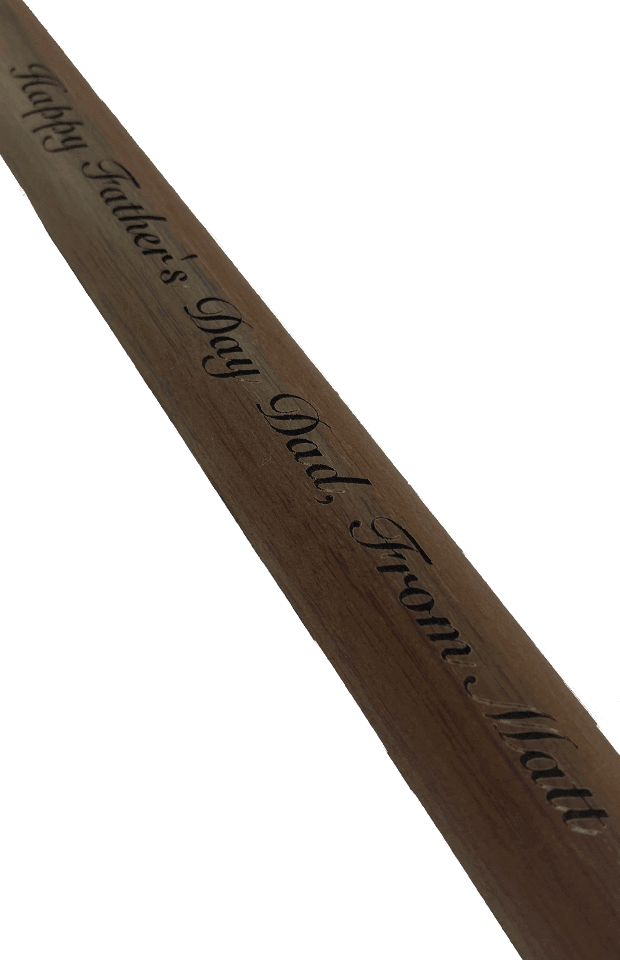Personally Engraved Wooden Pool Cue - Mitchell Shark 60" Ash Cue Walnut Butt Purple Flame 9mm_TEAM_STUBBY CLUB