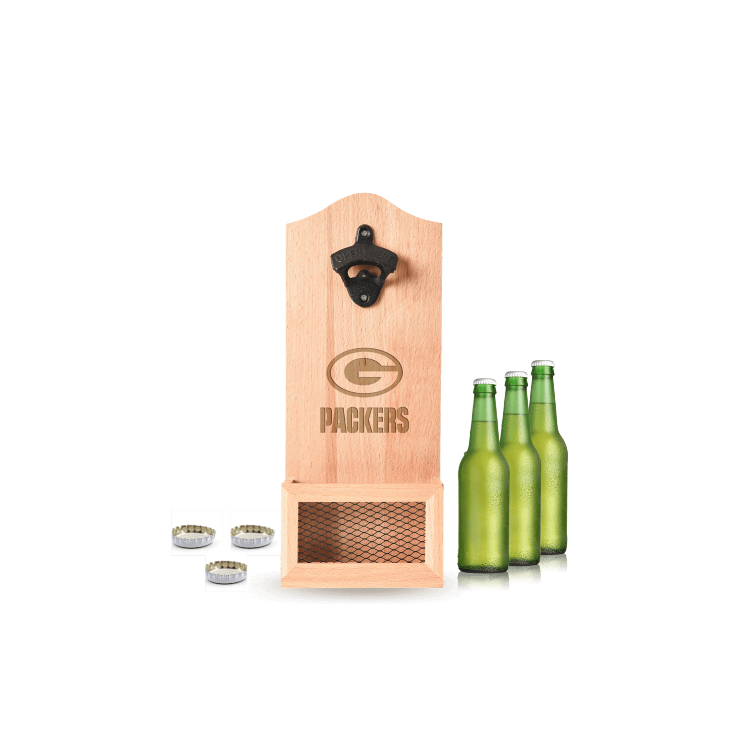 NFL WALL MOUNTED BOTTLE OPENER_GREEN BAY PACKERRS_STUBBY CLUB