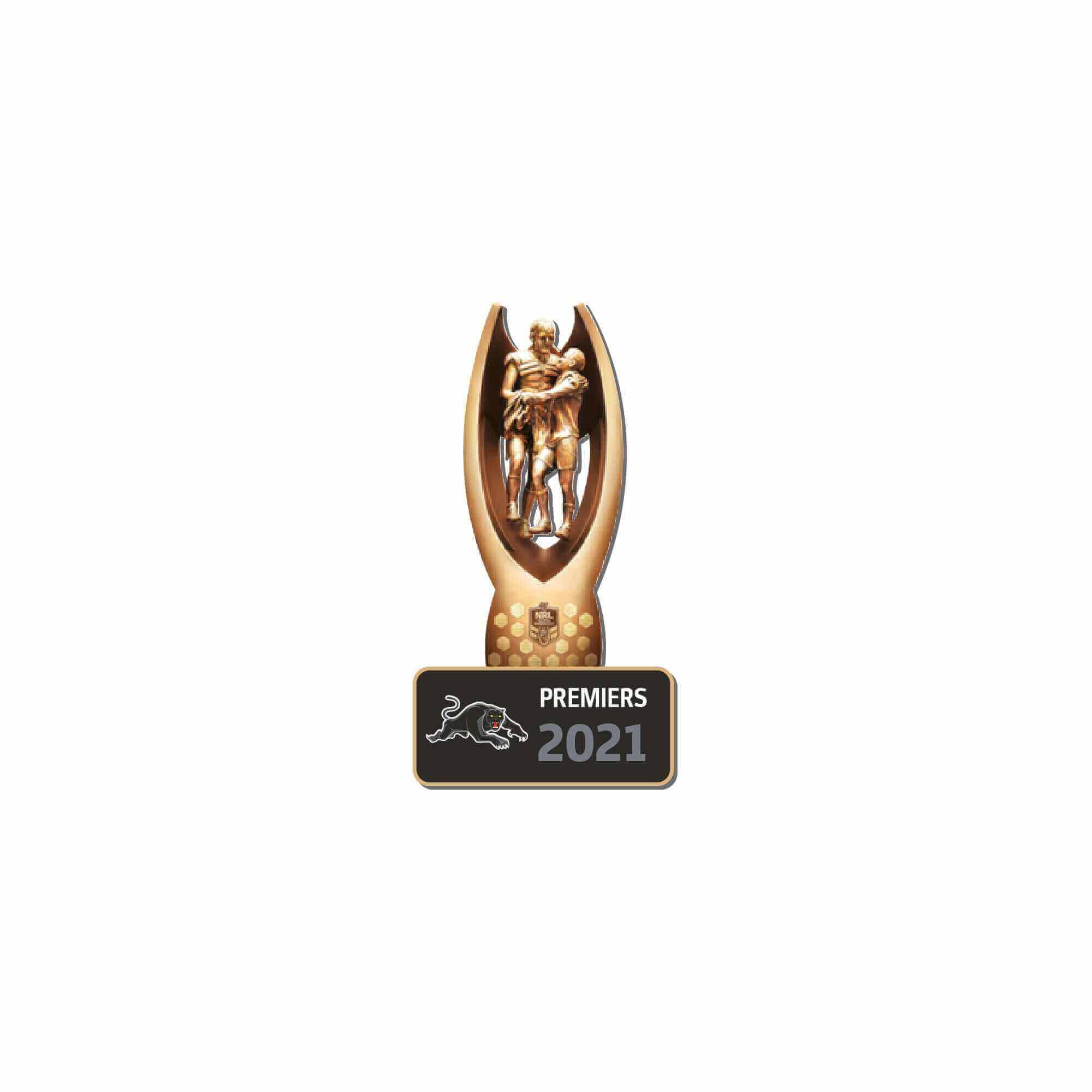 PENRITH PANTHERS PREMIERS NRL TROPHY PIN_PENRITH PANTHERS_STUBBY CLUB