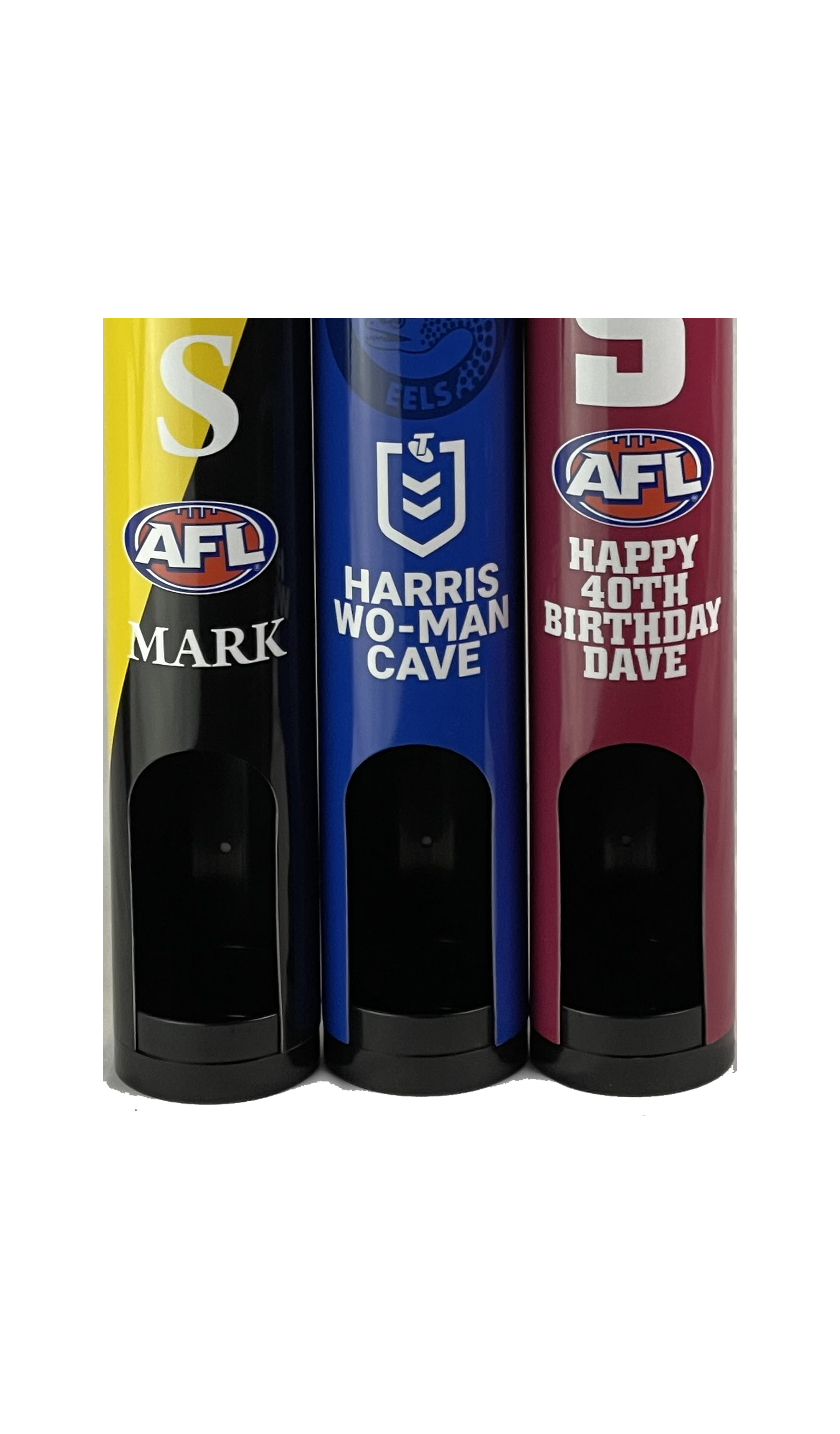 Personalised AFL Stubby Holder Dispensers