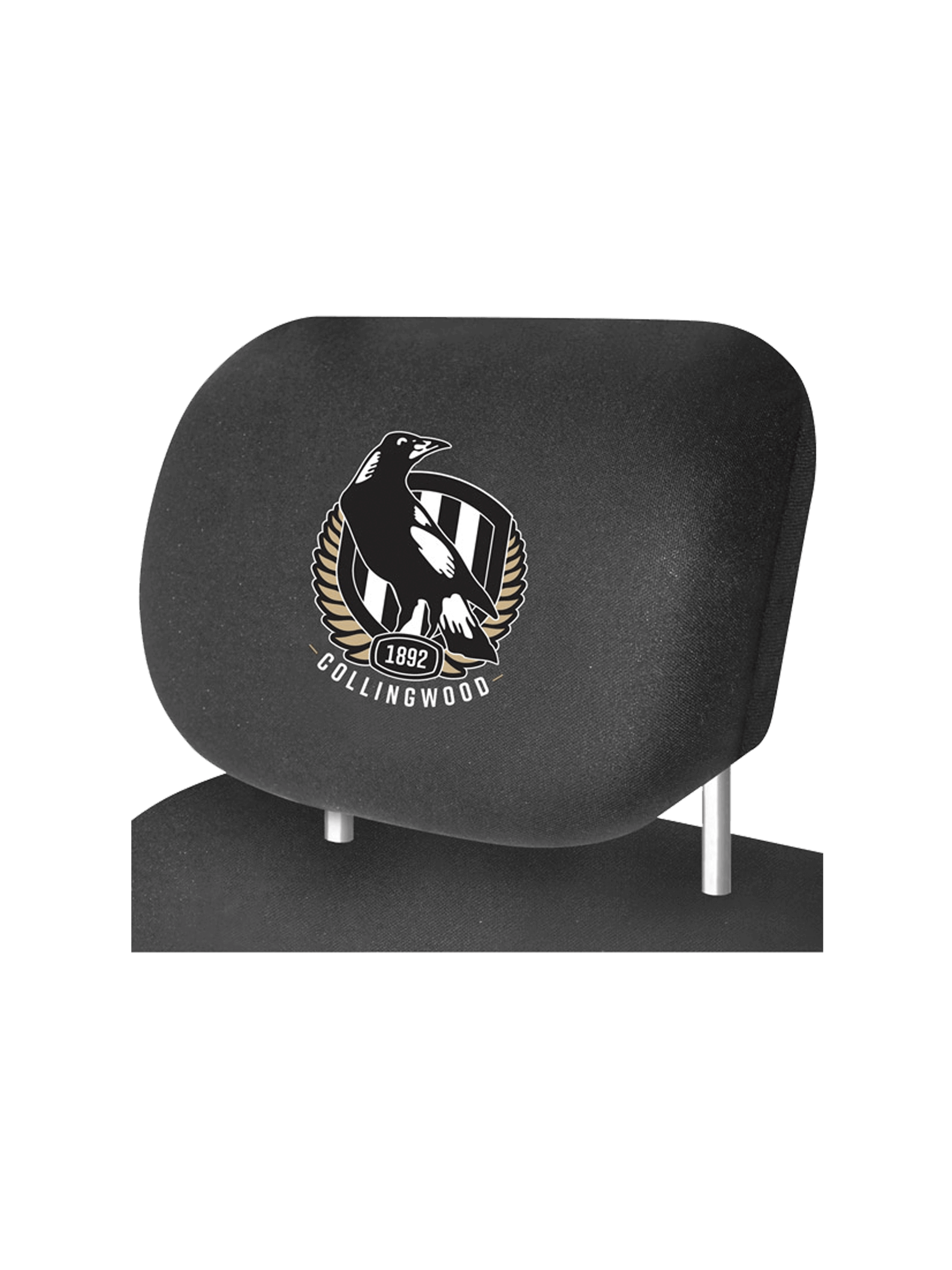 COLLINGWOOD MAGPIES OFFICIAL HEADREST COVER_COLLINGWOOD MAGPIES_STUBBY CLUB