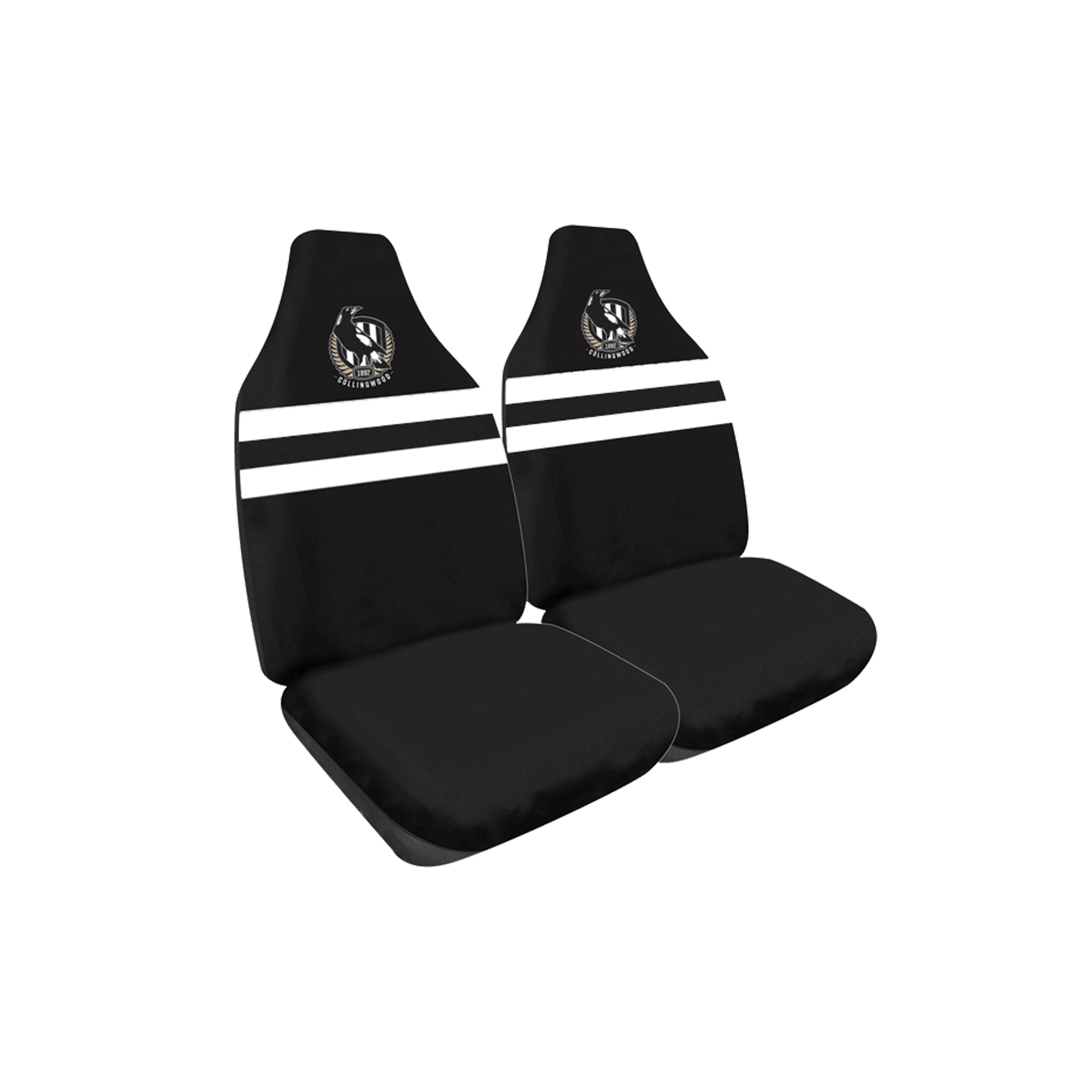 COLLINGWOOD MAGPIES CAR SEAT COVERS_COLLINGWOOD MAGPIES_STUBBY CLUB