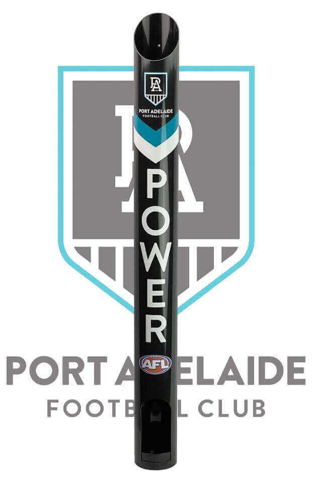 PORT ADELAIDE POWER AFL STUBBY HOLDER DISPENSER_PORT ADELAIDE POWER_STUBBY CLUB