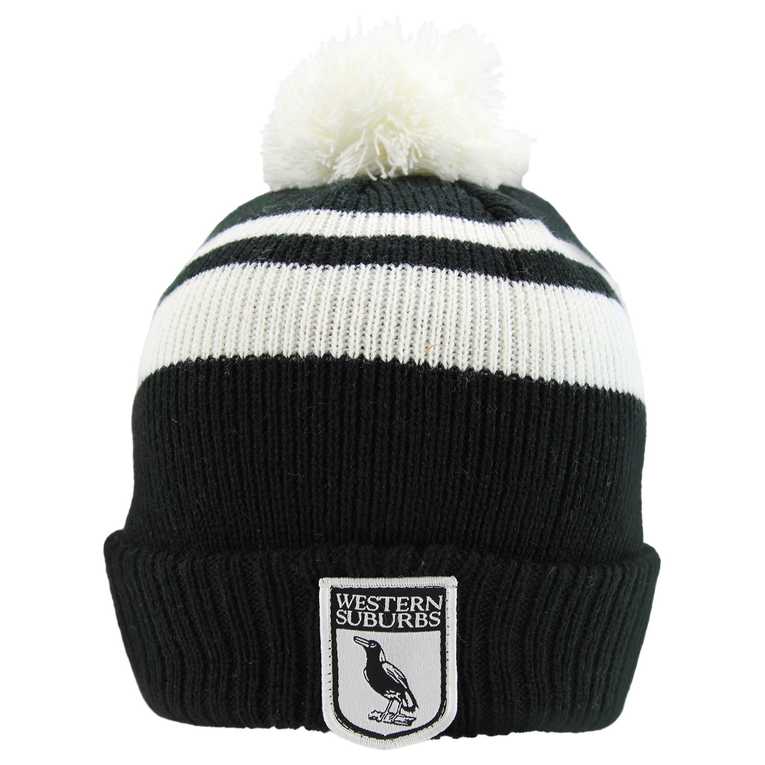 WESTERN SUBURBS MAGPIES NRL RETRO BEANIE_WESTERN SUBURBS MAGPIES_STUBBY CLUB