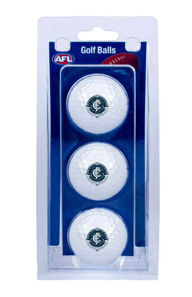CARLTON BLUES AFL GOLF BALL 3 PACK_CARLTON BLUES_ STUBBY CLUB