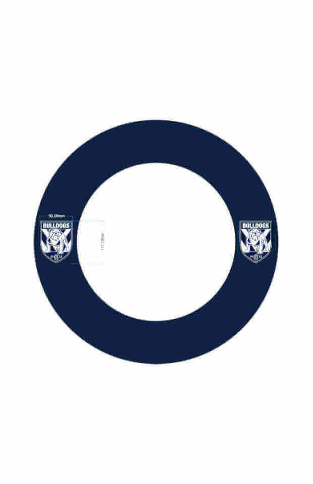 CANTERBURY BULLDOGS NRL DARTBOARD SURROUND_CANTERBURY BULLDOGS_ STUBBY CLUB