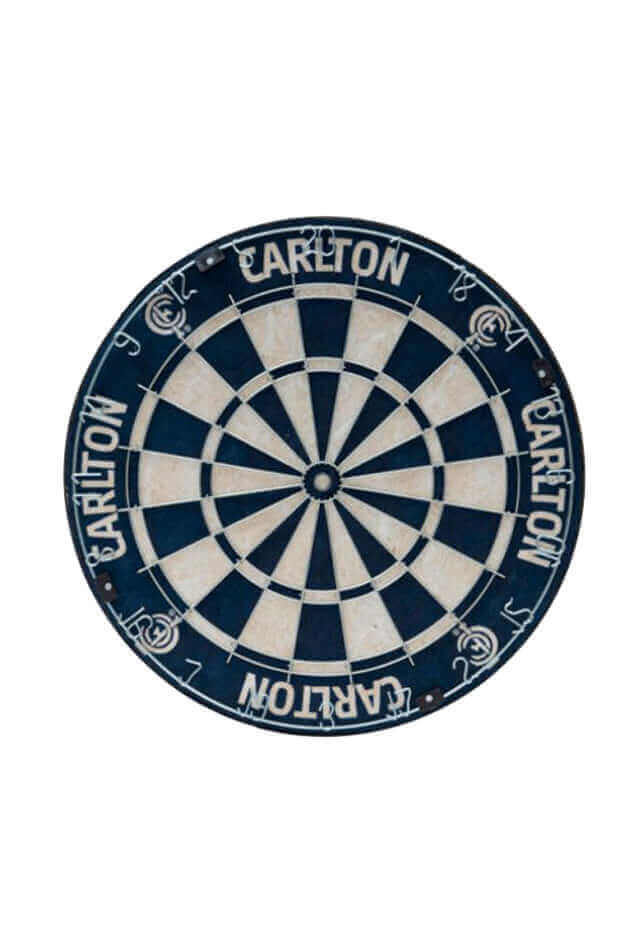 CARLTON BLUES AFL DARTBOARD + CABINET_CARLTON BLUES_ STUBBY CLUB
