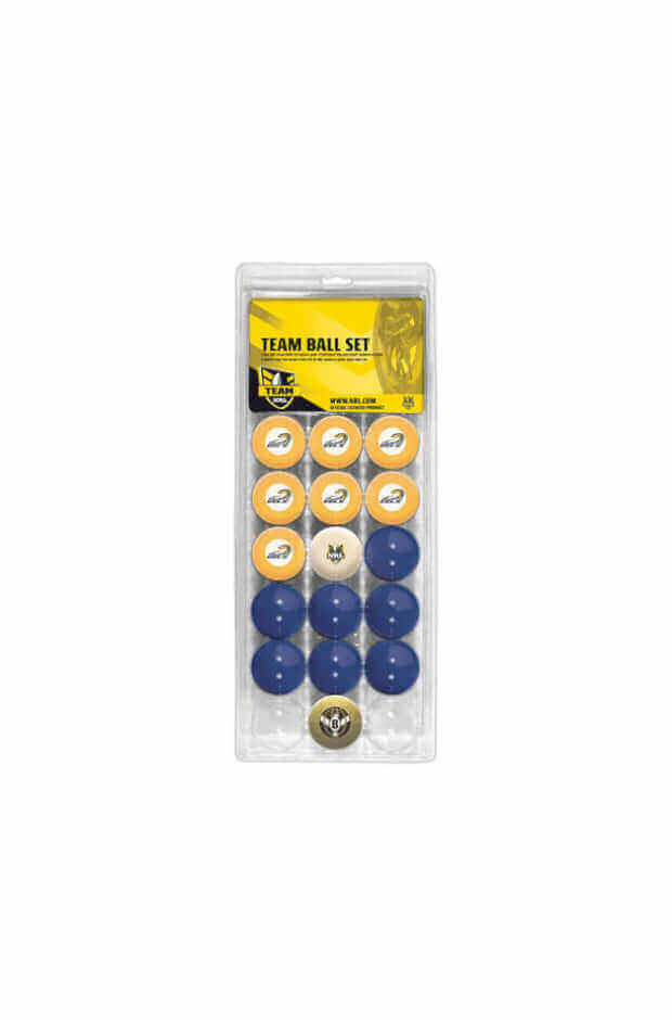 NRL OFFICIAL 16 POOL BALL SET_PARRAMATTA EELS_STUBBY CLUB