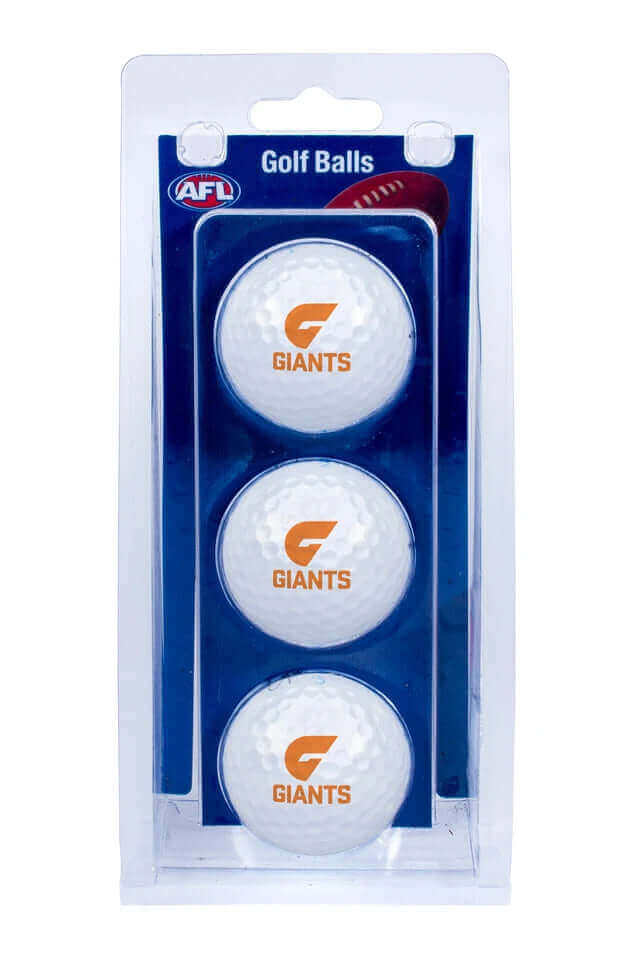 AFL GOLF BALLS - 3 PACK_GWS GIANTS_STUBBY CLUB