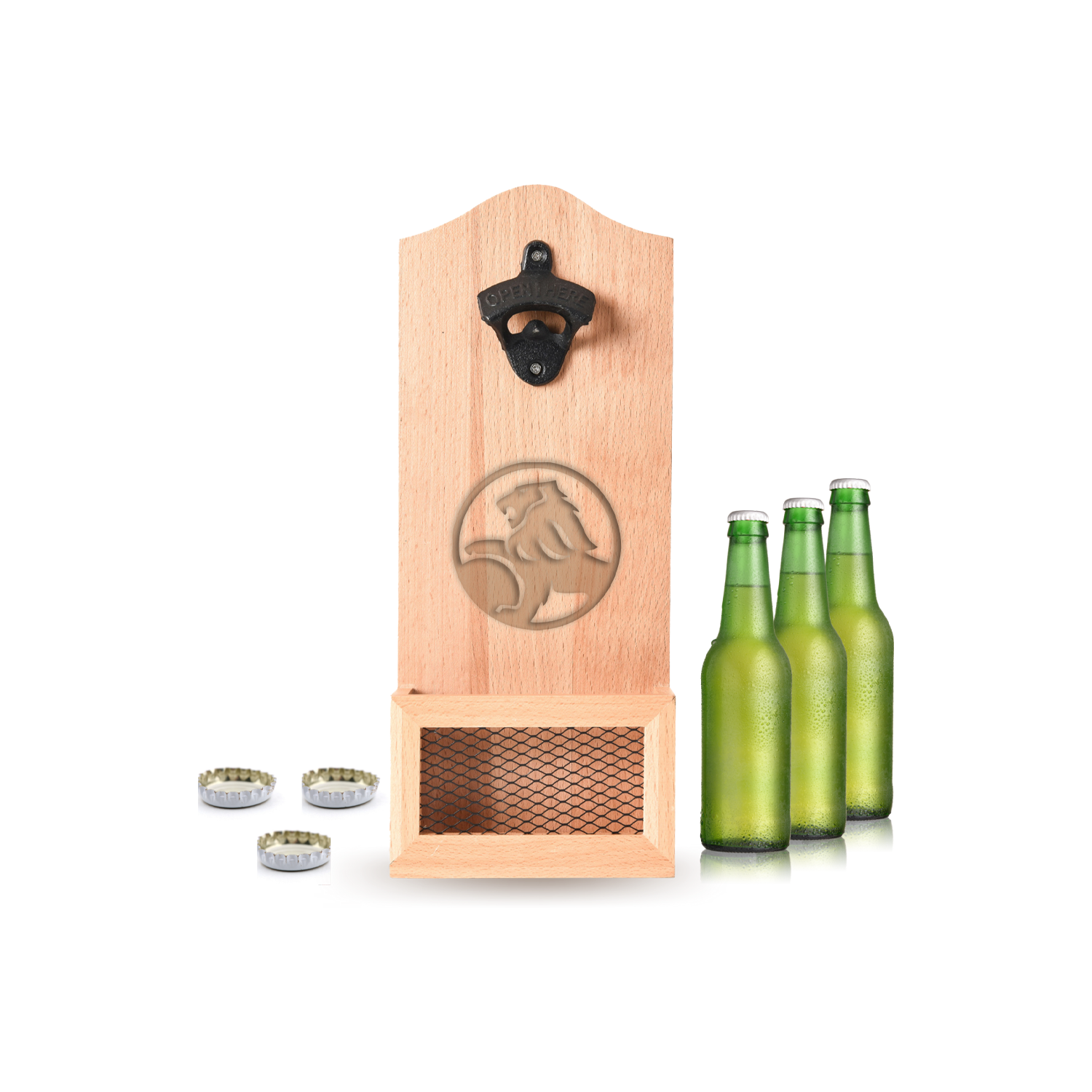 Holden Wall Mounted Wooden Bottle Opener
