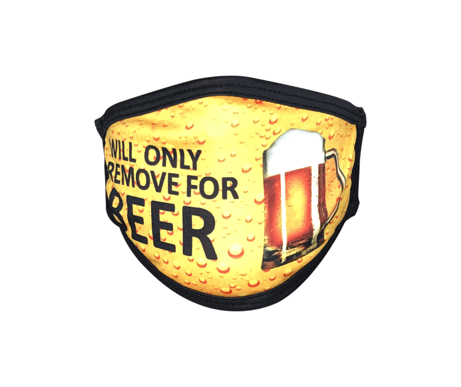 BEER GAUGE FACE MASK 'WILL ONLY REMOVER FOR BEER'_TEAM_ STUBBY CLUB