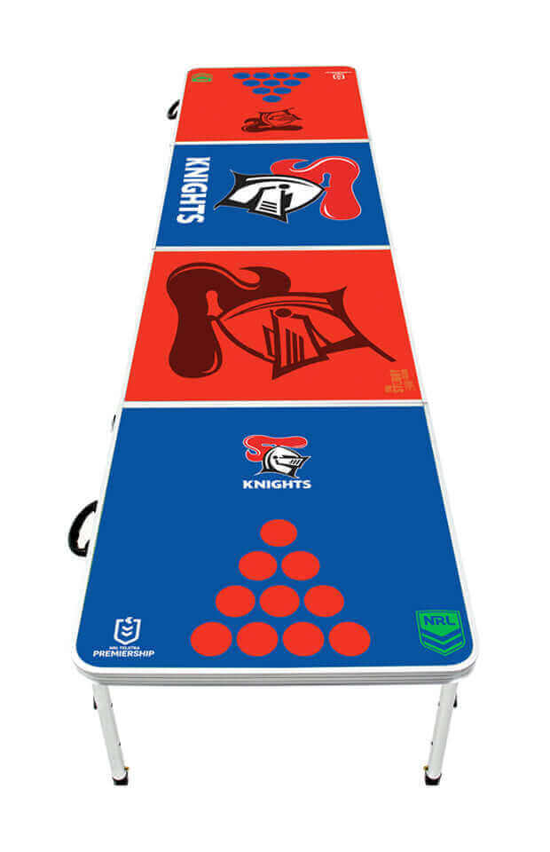 NEWCASTLE KNIGHTS NRL BEER PONG TABLE_NEWCASTLE KNIGHTS_STUBBY CLUB